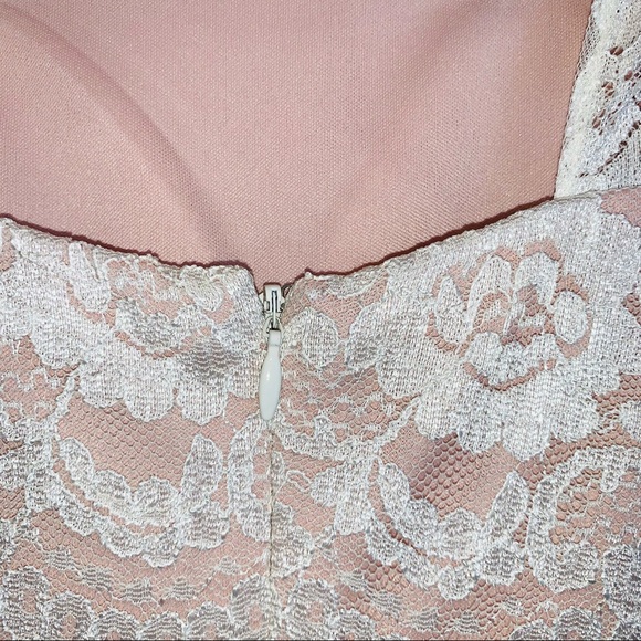 NW Nightway formal Ivory Lace Dress Size 2 - Picture 5 of 11